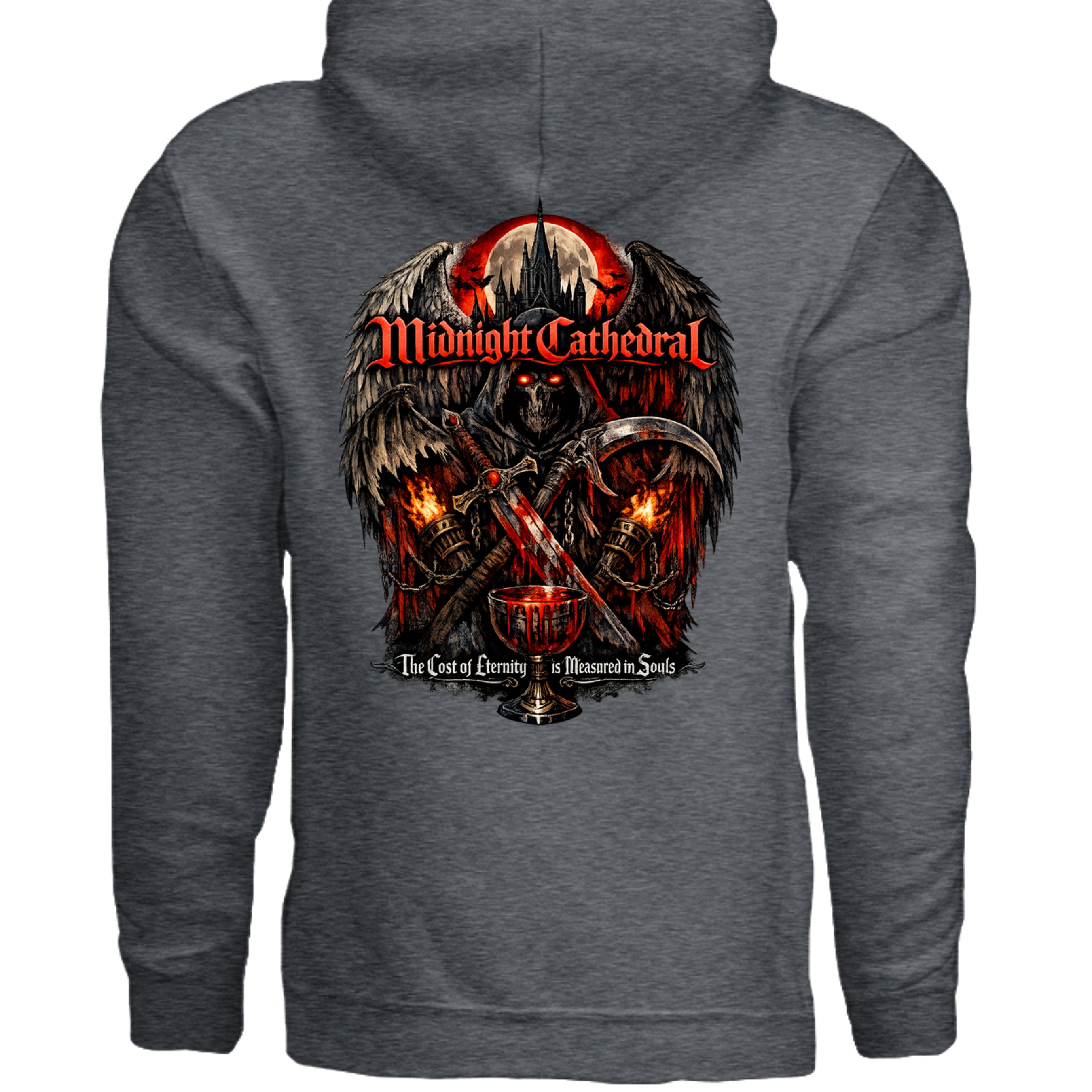 DARK HEATHER - G185 - BACK